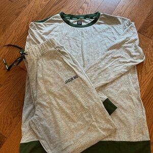 Jason Wu Green and Gray Lounge Top